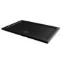 Black 1200x800mm Rectangular Shower Tray 45mm - Acrylic Stone Resin - Pearl