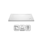 1200x800mm Rectangular 45mm White Stone Resin Shower Tray – Pearl