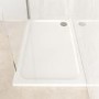 1400x900mm Rectangular Shower Tray – Low Profile 45mm – Stone Resin – White – Pearl