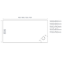1700x800mm Rectangular Shower Tray - White Acrylic Stone Resin - Pearl