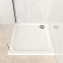 PEA80X80 800x800mm Square 45mm White Stone Resin Shower Tray – Pearl