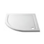 ALMOST PERFECT - 900x900mm Quadrant Shower Tray - White Acrylic Stone Resin - Pearl
