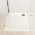 PEA90X80 900x800mm Rectangular 45mm White Stone Resin Shower Tray – Pearl