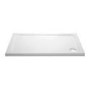 900x800mm Rectangular 45mm White Stone Resin Shower Tray – Pearl