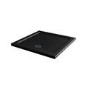 900x900mm Square Shower Tray - Black Acrylic Stone Resin - Pearl