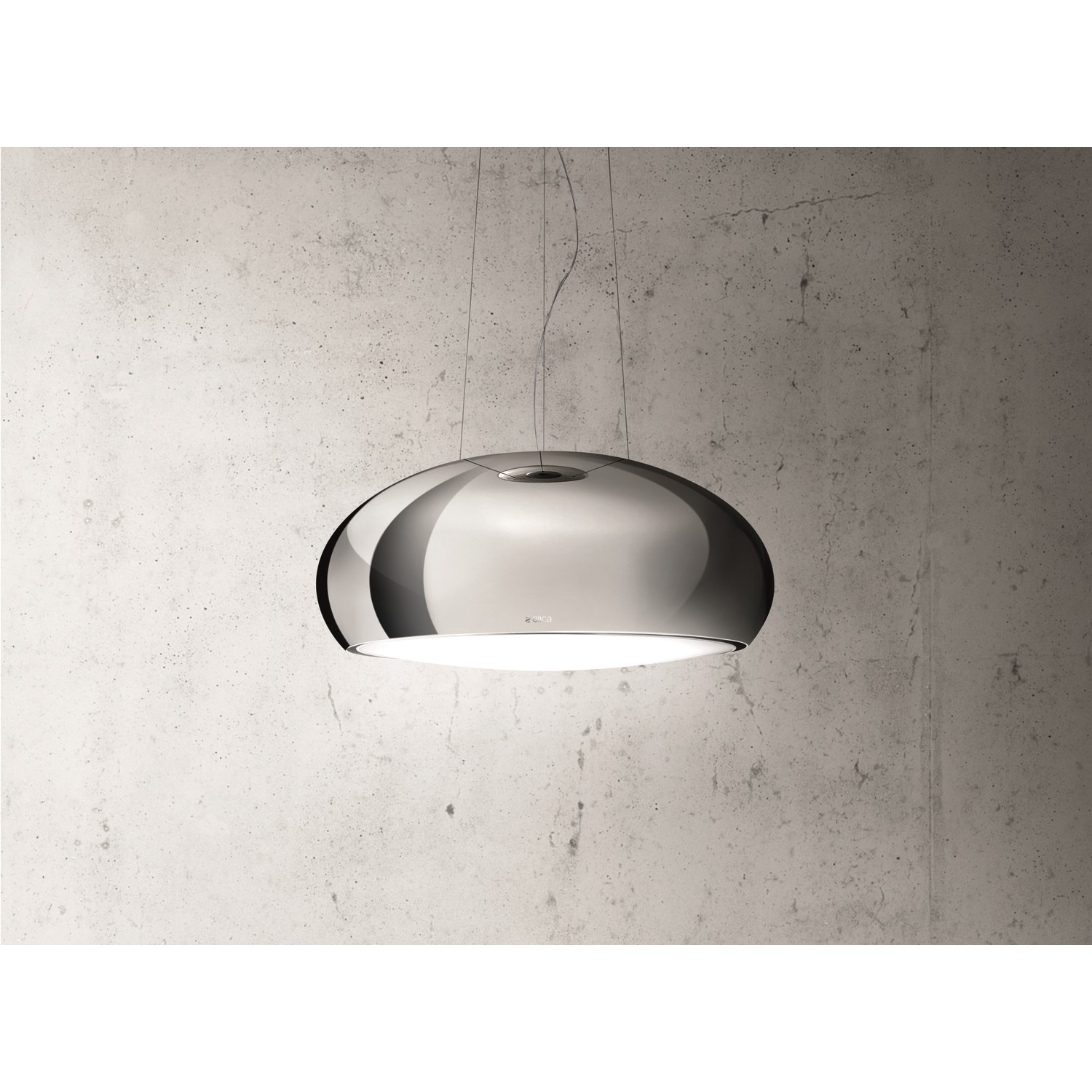 Elica Pearl Ss 80cm Ceiling Mounted Island Decorative Cooker Hood Stainless Steel