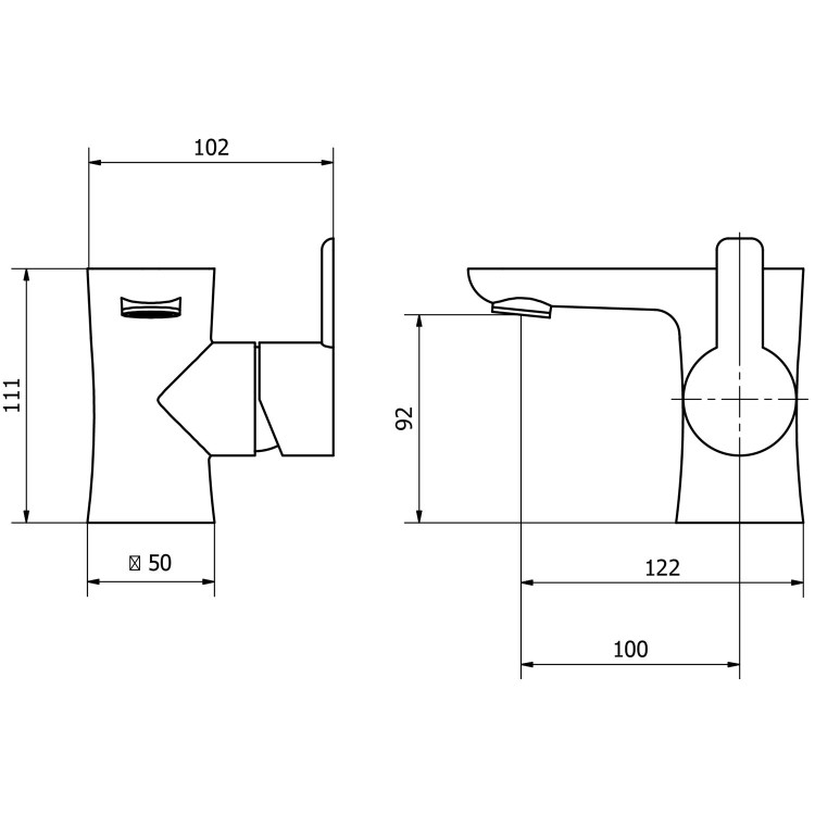 Albarno Mono Basin Mixer Tap & Waste