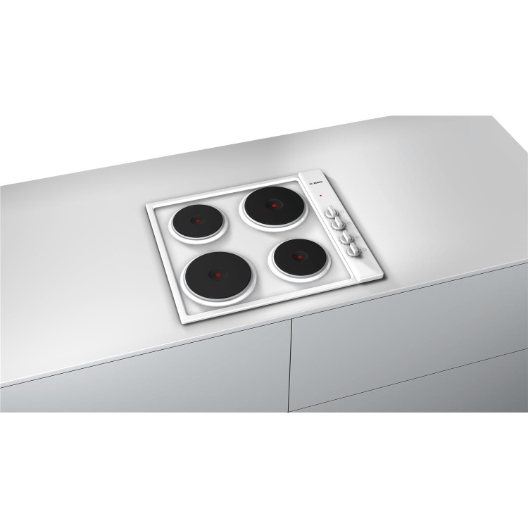 Bosch PEE682CA1 Serie 2 58cm Electric Sealed Plate Hob - White