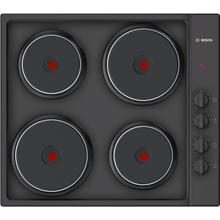 Bosch PEE686CA1 Serie 2 60cm Electric Sealed Plate Hob - Black