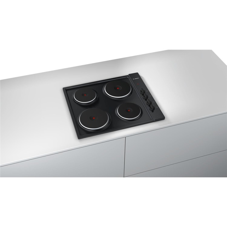 Bosch PEE686CA1 Serie 2 60cm Electric Sealed Plate Hob - Black
