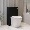 PEN500BWC2 500mm Black Back to Wall Toilet Unit Only - Pendle