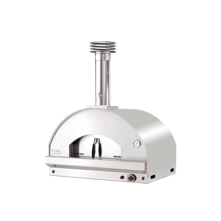 Fontana Mangiafuoco Gas Pizza Oven Outdoor Built In - Stainless Steel
