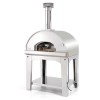 Fontana Mangiafuoco Wood Fired Freestanding Pizza Oven with Trolley - Stainless Steel