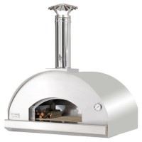 Fontana Mangiafuoco Built in Wood Fired Pizza Oven - Stainless Steel