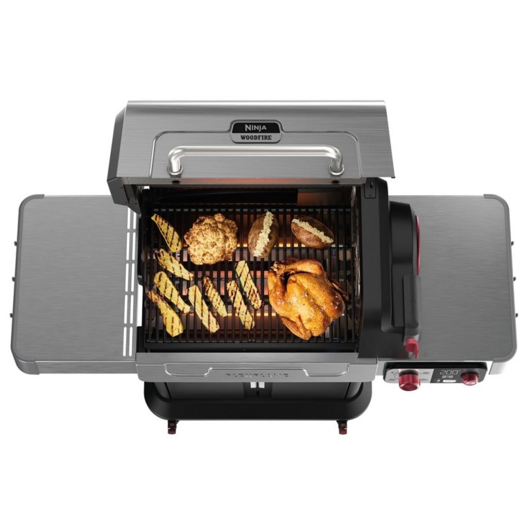 Ninja FlexFlame Gas BBQ & Outdoor Cooking System PG301UK - Black/Silver