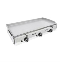 Parry PGF1000G LPG Gas Countertop Griddle 1000mm Wide - 3 Burners. Triple Zone Control. Polished Steel Plate. Includes FREE Natural Gas Conversion Kit. Made In Britain