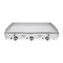 Parry PGF1000G LPG Gas Countertop Griddle 1000mm Wide - 3 Burners. Triple Zone Control. Polished Steel Plate. Includes FREE Natural Gas Conversion Kit. Made In Britain