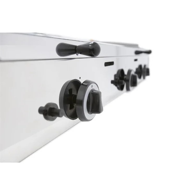 Parry PGF1000G LPG Gas Countertop Griddle 1000mm Wide - 3 Burners. Triple Zone Control. Polished Steel Plate. Includes FREE Natural Gas Conversion Kit. Made In Britain
