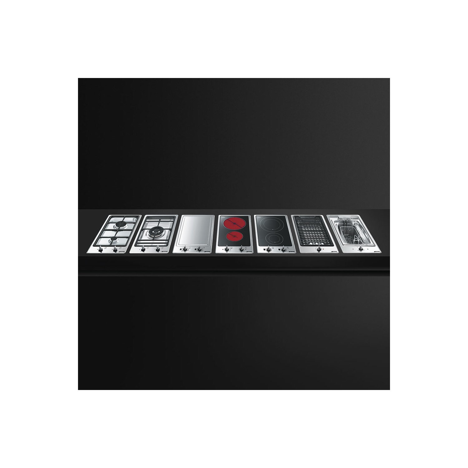 Smeg PGF31G1 30cm Domino Single Burner Ultra Low Profile Gas Hob