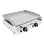 Parry PGF600G LPG Gas Countertop Griddle 600mm Wide - 2 Burners. Dual Zone Control. Polished Steel Plate. Includes FREE Nat Gas Conversion Kit. Made In Britain