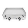 Parry PGF600G LPG Gas Countertop Griddle 600mm Wide - 2 Burners. Dual Zone Control. Polished Steel Plate. Includes FREE Nat Gas Conversion Kit. Made In Britain