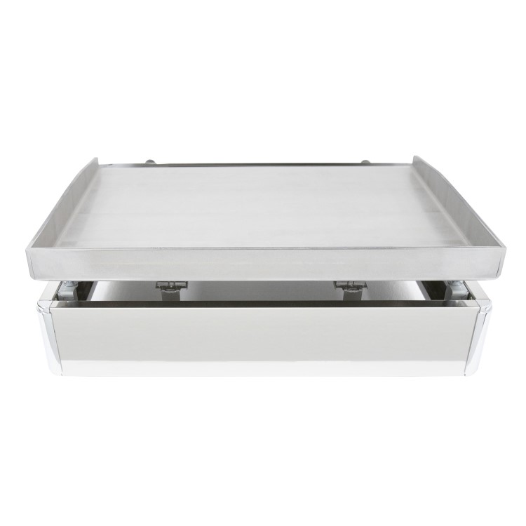 Parry PGF600G LPG Gas Countertop Griddle 600mm Wide - 2 Burners. Dual Zone Control. Polished Steel Plate. Includes FREE Nat Gas Conversion Kit. Made In Britain