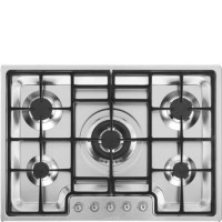 GRADE A2 - Smeg PGF75-4 Classic Stainless Steel Ultra Low Profile 72cm Gas Hob