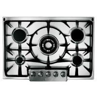Candy PGF750/1SQX 75cm Wide Five Burner Gas Hob - Stainless Steel