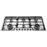 GRADE A3 - Smeg PGF96 Classic Stainless Steel Ultra Low Profile 6 Burner 87cm Gas Hob