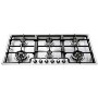 GRADE A3 - Smeg PGF96 Classic Stainless Steel Ultra Low Profile 6 Burner 87cm Gas Hob