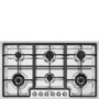 GRADE A2 - Smeg PGF96 Classic Stainless Steel Ultra Low Profile 6 Burner 87cm Gas Hob