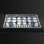 Smeg Classic 87cm 6 Burner Gas Hob - Stainless Steel