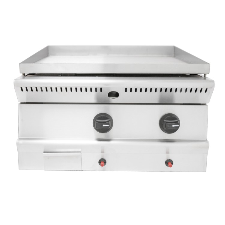 Parry PGG6 Natural Gas Countertop Griddle. 600mm Wide. 2 Burners Dual Zone Control. Made In Britain. 2 Years Full Manufacturers warranty