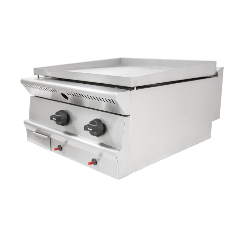 Parry PGG6 Natural Gas Countertop Griddle. 600mm Wide. 2 Burners Dual Zone Control. Made In Britain. 2 Years Full Manufacturers warranty