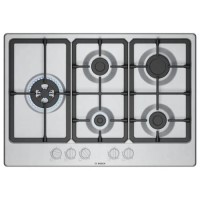 Bosch Series 4 75cm 5 Burner Gas Hob - Stainless Steel Bosch Series 4 75cm 5 Burner Gas Hob - Stainless Steel