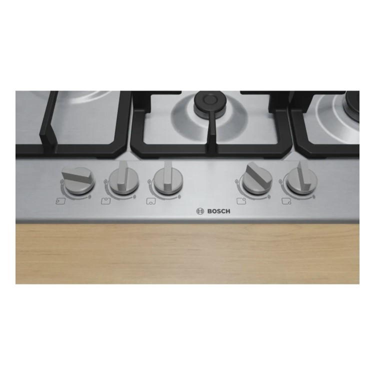Bosch Series 4 75cm 5 Burner Gas Hob - Stainless Steel