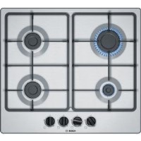GRADE A1 - Bosch PGP6B5B60 60cm 4 Burner Gas Hob in Stainless steel
