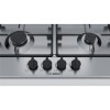 Refurbished Bosch PGP6B5B60 Serie 4 60cm Four Burner Gas Hob - Stainless Steel