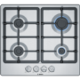 Bosch Series 4 58cm 4 Burner Gas Hob - Stainless Steel