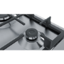 Bosch Series 4 58cm 4 Burner Gas Hob - Stainless Steel