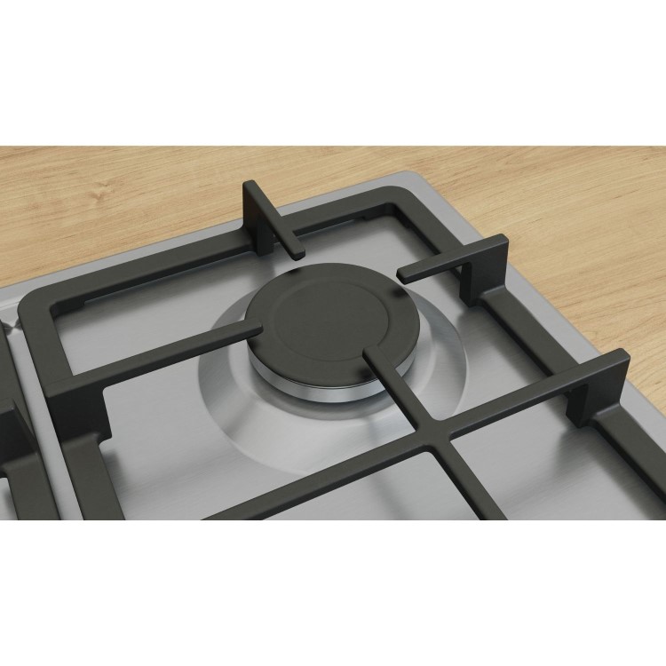 Bosch Series 4 60cm 4 Burner Gas Hob - Stainless Steel