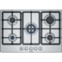 Refurbished Bosch Serie 4 PGQ7B5B90 75cm Gas Hob Stainless Steel