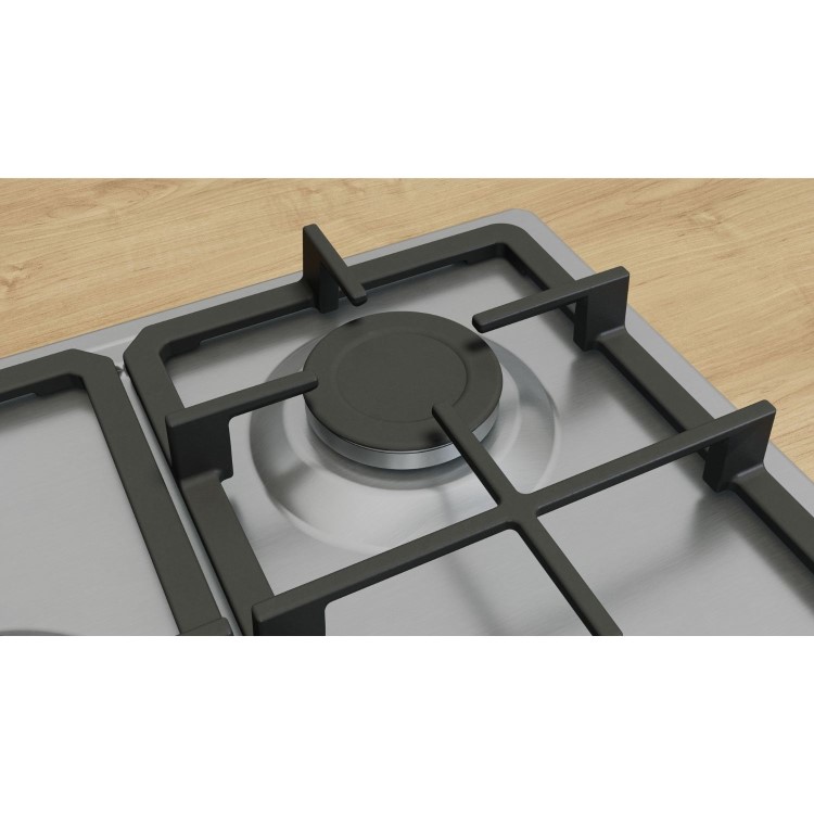 Bosch Series 4 75cm 5 Burner Gas Hob - Stainless Steel