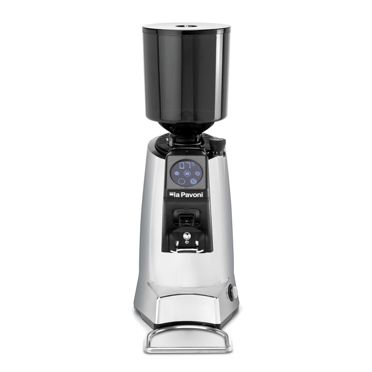 La Pavoni PGZIP2BC00UK Automatic Coffee Grinder - Chrome Finish - 1.4kg Hopper - 1370RPM. UK Plug