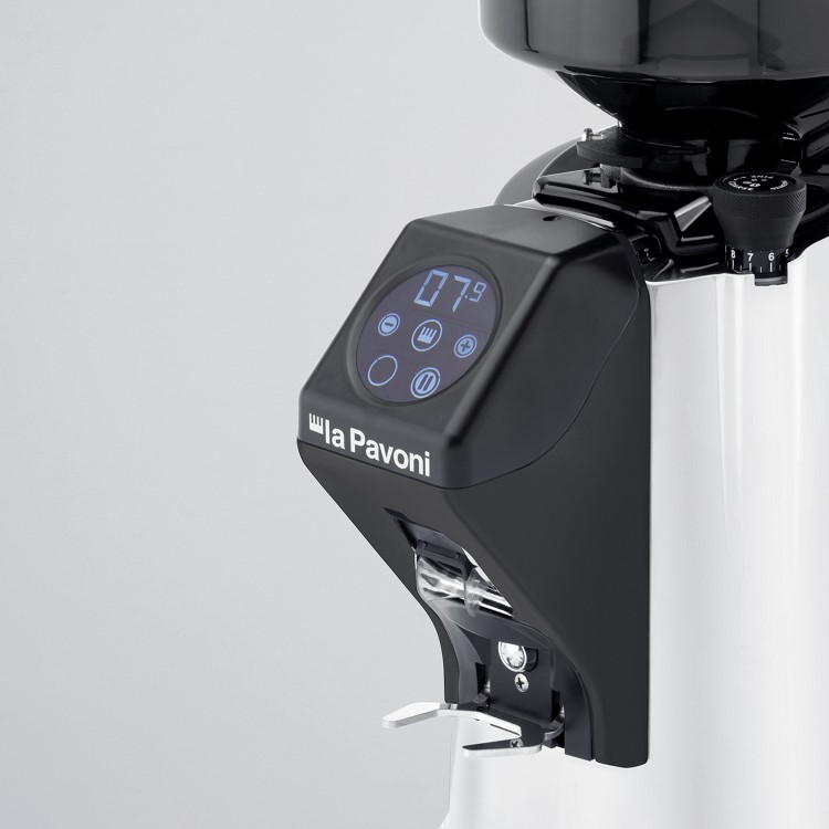 La Pavoni PGZIP2BC00UK Automatic Coffee Grinder - Chrome Finish - 1.4kg Hopper - 1370RPM. UK Plug
