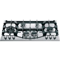 Hotpoint PHC961TSIXH 87cm Six Burner Gas Hob Stainless Steel With Cast Iron Pan Stands