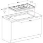 GRADE A2 - Hotpoint PHC961TSIXH 87cm Six Burner Gas Hob Stainless Steel With Cast Iron Pan Stands