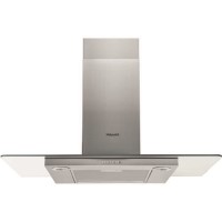 Hotpoint PHFG94FLMX 90cm Flat Glass Chimney Cooker Hood - Stainless Steel