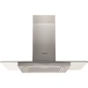 Hotpoint PHFG94FLMX 90cm Flat Glass Chimney Cooker Hood - Stainless Steel