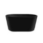 GRADE A2 - Matt Black Freestanding Double Ended Bath 1300 x 715mm - Phoenix